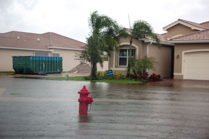 storm flooding streets