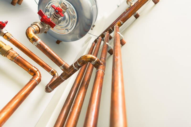 copper water piping